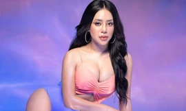 Thí sinh Hoa hậu Hoàn vũ Myanmar diện áo tắm