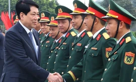 Chủ tịch nước Lương Cường thăm Quân đoàn 12