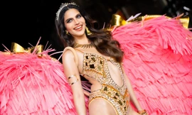 Hoa hậu, á hậu Hòa bình diễn áo tắm phong cách Victoria’s Secret