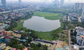 Hiện trạng hồ bị san lấp trái phép giữa Thủ đô