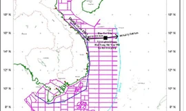  Vị trí giàn khoan của Trung Quốc nằm trong vùng biển của Việt Nam. ảnh: NGUYỄN HUY