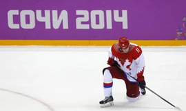 Đội tuyển hockey Nga gục ngã tại Sochi 2014.