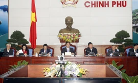 Thủ tướng Nguyễn Tấn Dũng chủ trì Phiên họp lần thứ 2 của Hội đồng Quốc gia Giáo dục và Phát triển nguồn nhân lực. Ảnh: TTXVN