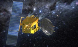  Vệ tinh Mangalyaan đã mất 10 tháng để đi từ Trái đất đến quỹ đạo sao Hỏa. Ảnh: BBC 