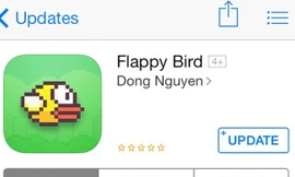 Âm thầm xuất hiệnGame Flappy Bird trên iOS.