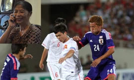 Trong mắt cô Hoa, Công Phượng (giữa) - ngôi sao sáng trong lòng người hâm mộ, vẫn chỉ là cậu con nít bé nhỏ. Ảnh: Thanh Hà-VS