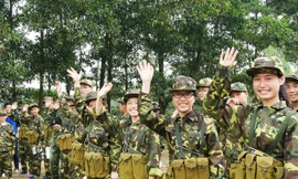 Học kỳ Quân đội là mô hình mới góp phần giáo dục kỹ năng xã hội, kiến thức quốc phòng an ninh cho thanh thiếu niên. ảnh: nguyễn minh