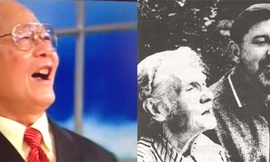 MacColl hát với mẹ - Betsy Miller (ảnh trên, phải). Quang Hưng - ca sĩ thể hiện thành công “Bài ca Hồ Chí Minh” bất hủ (ảnh trên, trái). Ảnh: Tư liệu của Phú Ân