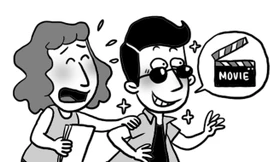 Anh ấy đùng đùng đòi đi học làm diễn viên