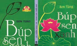 Bìa sách thật “Búp sen xanh” do NXB Kim Đồng phát hành (trái) và bìa sách in lậu 