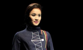 Họa tiết cầu Long Biên trong BST “Chula yêu Hà Nội” 