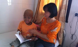 Bệnh nhi đầu tiên được ghép tủy chữa Thalassemia tại BV Nhi T.Ư. Ảnh: T.Hà