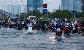 Chính quyền địa phương và người dân khu vực thấp trũng cần chủ động ứng phó với triều cường