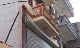 Ngôi nhà của nạn nhân Thành ở phường Cổ Nhuế 2, Bắc Từ Liêm (Hà Nội), nơi trước đó nạn nhân đã bị các đối tượng đến đe dọa 