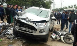 Hiện trường một vụ tai nạn. Ảnh: Thanh Hà