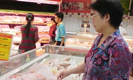 Giá thực phẩm giảm nhanh