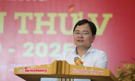 Đồng chí Nguyễn Anh Tuấn, Bí thư Thường trực BCH T.Ư Đoàn, Phó Bí thư Đảng uỷ T.Ư Đoàn phát biểu chỉ đạo Đại hội.