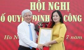 Công bố quyết định về công tác cán bộ tại Uỷ ban Trung ương MTTQ Việt Nam 