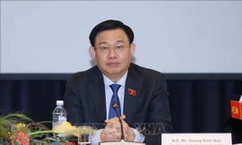 Chủ tịch Quốc hội Vương Đình Huệ tại buổi toạ đàm