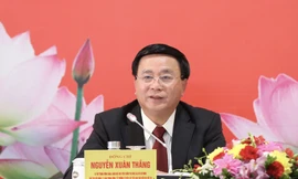 Ông Nguyễn Xuân Thắng, Bí thư Trung ương Đảng, Giám đốc Học viện Chính trị quốc gia Hồ Chí Minh, Chủ tịch Hội đồng Lý luận Trung ương. Ảnh Như Ý