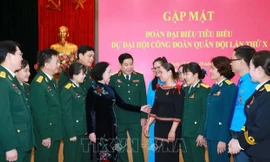 Thường trực Ban Bí thư tiếp Đoàn đại biểu dự Đại hội đại biểu Công đoàn Quân đội