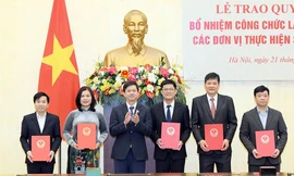 Văn phòng Quốc hội bổ nhiệm cán bộ các đơn vị thực hiện sắp xếp về tổ chức