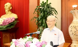 Tổng Bí thư Nguyễn Phú Trọng gặp mặt Nhóm Nữ Đại biểu Quốc hội khóa XV 