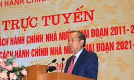 Phó Thủ tướng Thường trực Chính phủ Trương Hoà Bình phát biểu khai mạc Hội nghị. Ảnh: VGP 