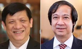 Bộ trưởng Nguyễn Kim Sơn (bìa phải) và Bộ trưởng Nguyễn Thanh Long (trái) lần đầu tiên ngồi “ghế nóng”.