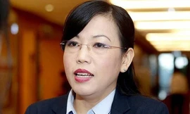 Bà Nguyễn Thanh Hải, Trưởng Ban Dân nguyện, Bí thư Tỉnh ủy Thái Nguyên