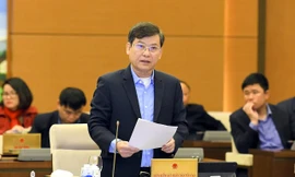 Viện trưởng VKSND tối cao Lê Minh Trí tại phiên họp. Ảnh LH