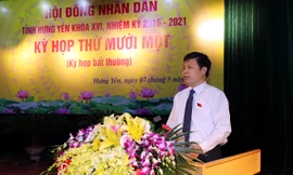 Tân Chủ tịch HĐND tỉnh Hưng Yên Trần Quốc Toản. Ảnh Báo ĐBND