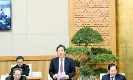 Thứ trưởng Bộ Nội vụ Trần Anh Tuấn phát biểu tại hội nghị