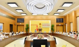 Thường trực Ủy ban Tư pháp họp thẩm tra sơ bộ Báo cáo công tác phòng, chống tham nhũng năm 2020. Ảnh QH 