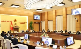 Phiên họp thứ 52 Uỷ ban Thường vụ Quốc hội. Ảnh QH