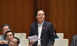 Bộ trưởng GD&ĐT Phùng Xuân Nhạ. Ảnh Nhật Minh