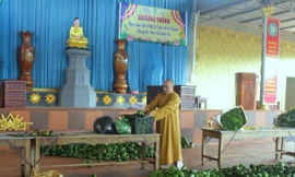 Giáo hội Phật giáo tỉnh Đắk Lắk ủng hộ gần 100 tấn nông sản cho vùng dịch 