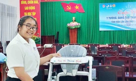Xe tập đi thông minh đạt giải nhất thi ý tưởng sáng tạo thanh thiếu nhi Đắk Lắk