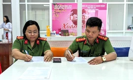 Nữ cảnh sát cùng đồng đội vượt hơn 60km hiến máu cứu 3 bệnh nhi