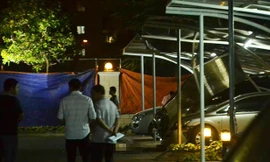 Lực lượng chức năng bảo vệ hiện trường, điều tra vụ việc.