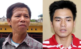 Ông Nguyễn Thanh Chấn (trái) và Lý Nguyễn Chung