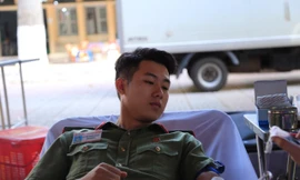Tuổi trẻ An ninh nhân dân hiến máu vì đồng đội