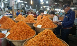 Chợ thủy hải sản khô lớn nhất Sài Gòn tất bật ngày cận Tết