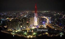 Trung tâm TPHCM rực rỡ về đêm