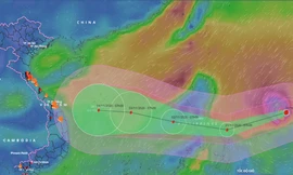 Siêu bão Goni sẽ tiến vào Biển Đông sau khi càn quét qua Philippines vào ngày mai. 