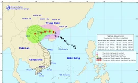 Dự báo mới nhất về đường đi và vùng ảnh hưởng của bão số 3.