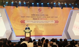 Bộ trưởng Nguyễn Mạnh Hùng phát biểu khai mạc Diễn đàn Phát triển Doanh nghiệp Công nghệ Việt Nam