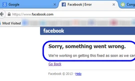 Facebook gặp lỗi, người dùng gặp nhiều khó khăn