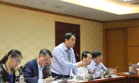 Ông Nguyễn Hưng Thịnh trả lời tại Họp báo quý I của Bộ TN&MT chiều qua. 