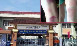 Trường THCS Long Đoàn, nơi xảy ra vụ việc